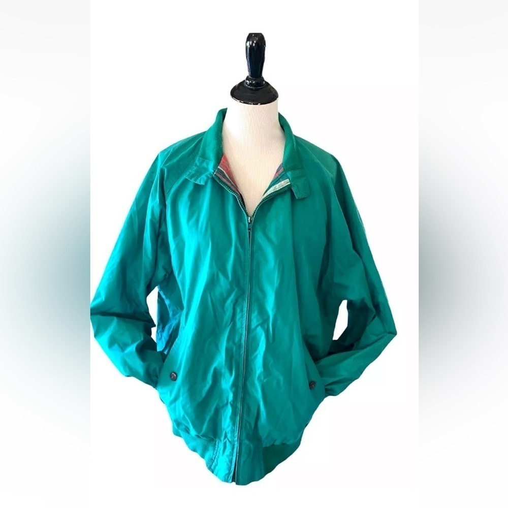 Vintage Mens Gordon Ferguson Size XL Jacket Coat Guide Series Zip Up Green Lined